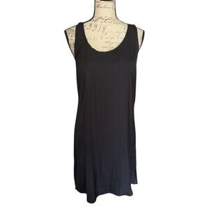 Trouve Black Sleeveless Shift Shirt Dress Size Small